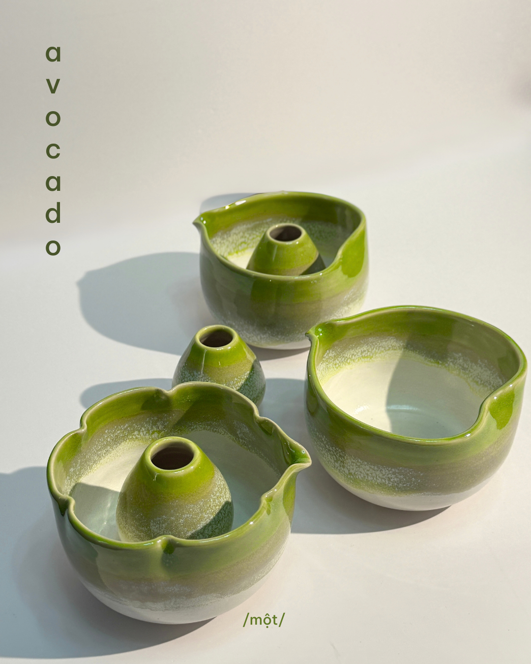avocado matcha bowl set