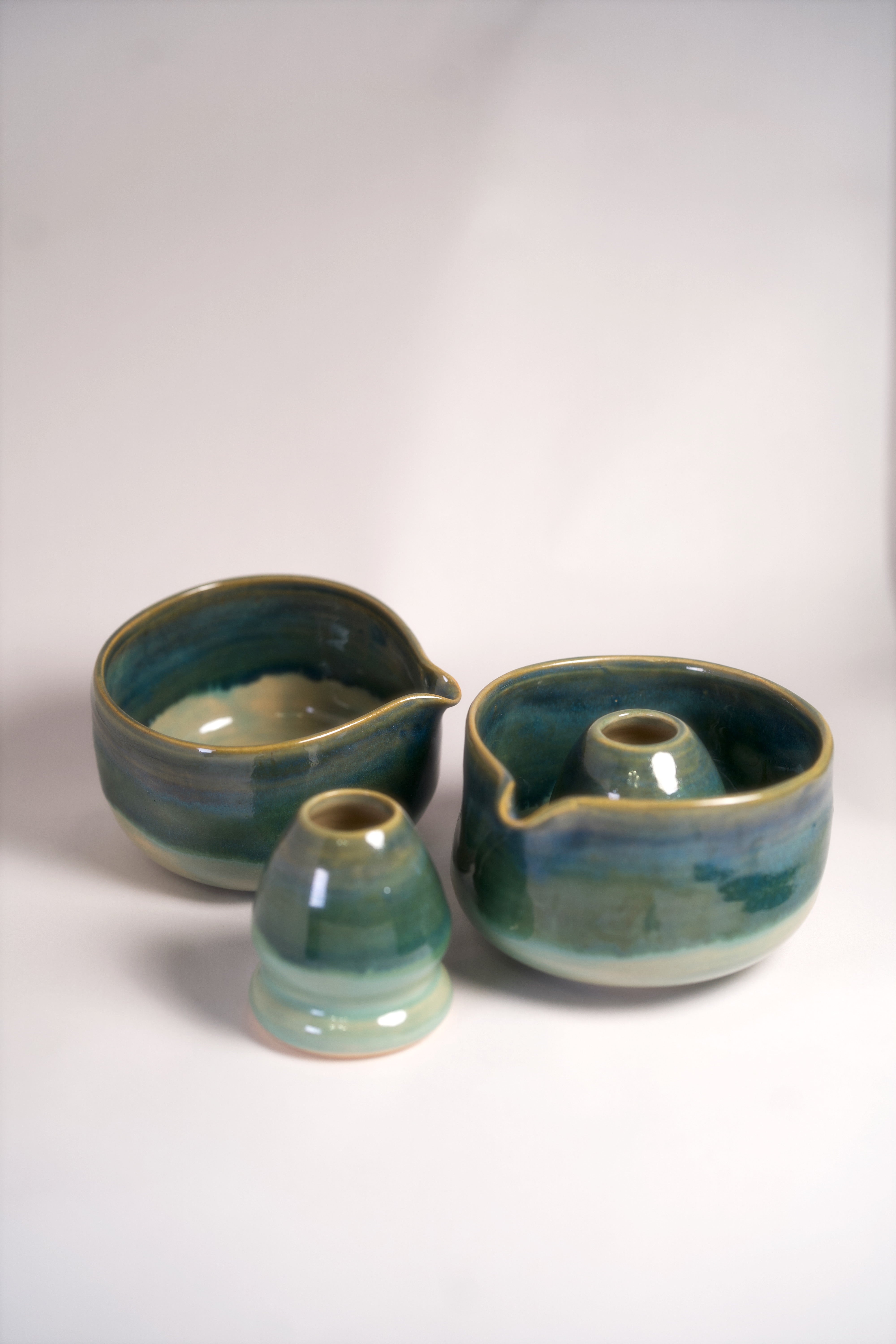 forest chawan set – một matcha