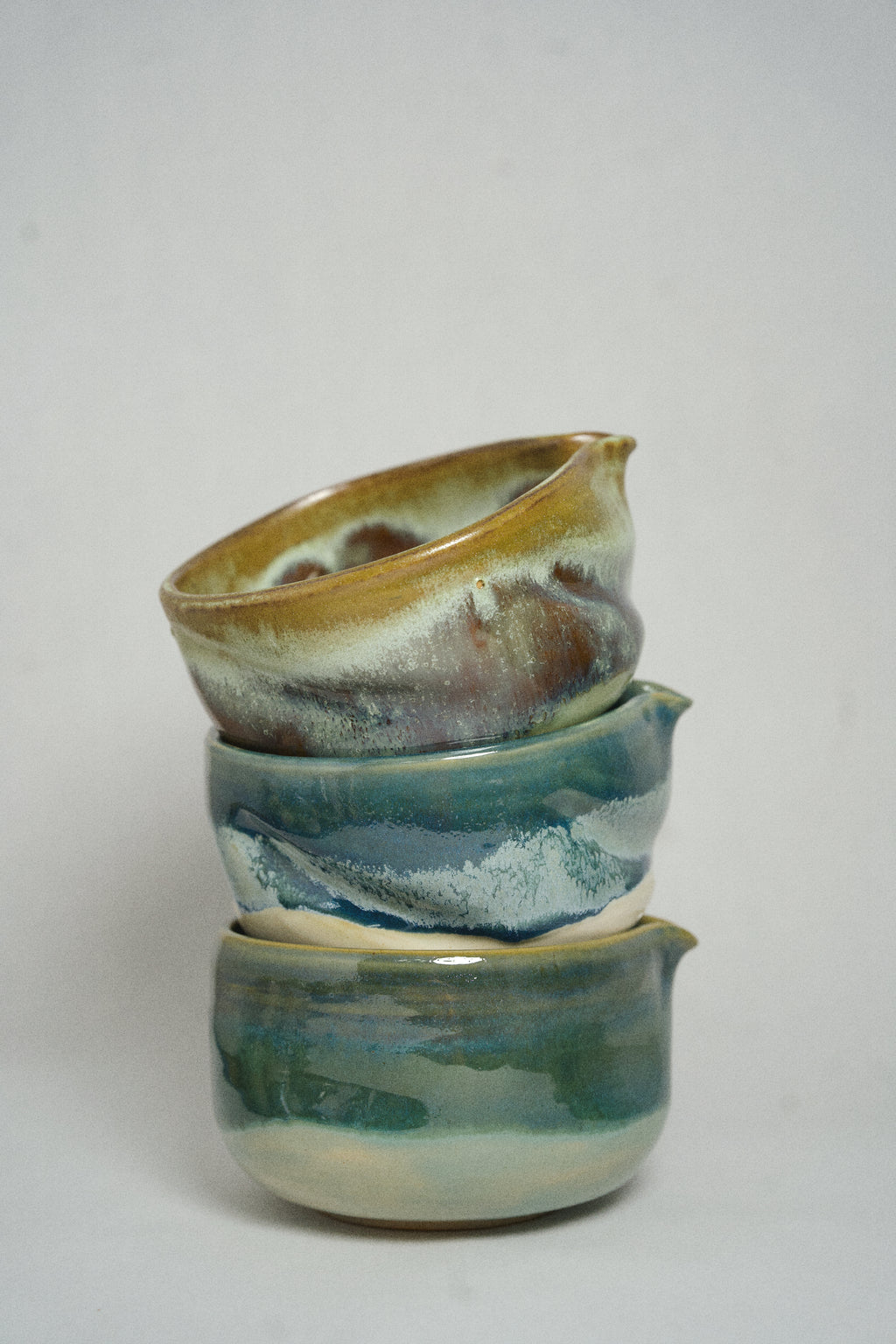 midori green chawan set