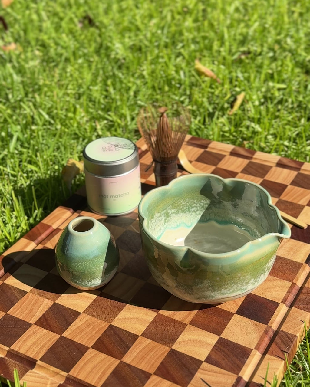 ocean jade chawan set